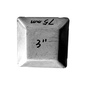 Eone 3 x 3 Inch Square Steel Fence Post Cap