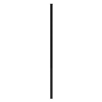 65 x 65 x 2700 Black Powder Coated Square Capped Steel Garrison Fence Post without Flange Kit - Eone Industry