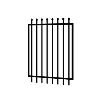 Eone 950 x 1500mm Spear Security Fence Gate- Stain Black - Eone Industry
